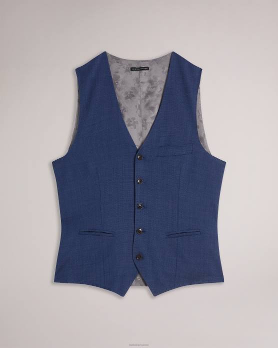 Ted Baker Hommes 60VD1619 vêtements gilet en laine bleu marine upsalaw marine