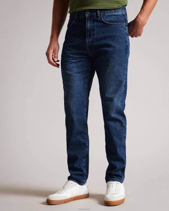 Ted Baker Hommes 60VD1438 vêtements jean strtfo à jambe slim bleu moyen