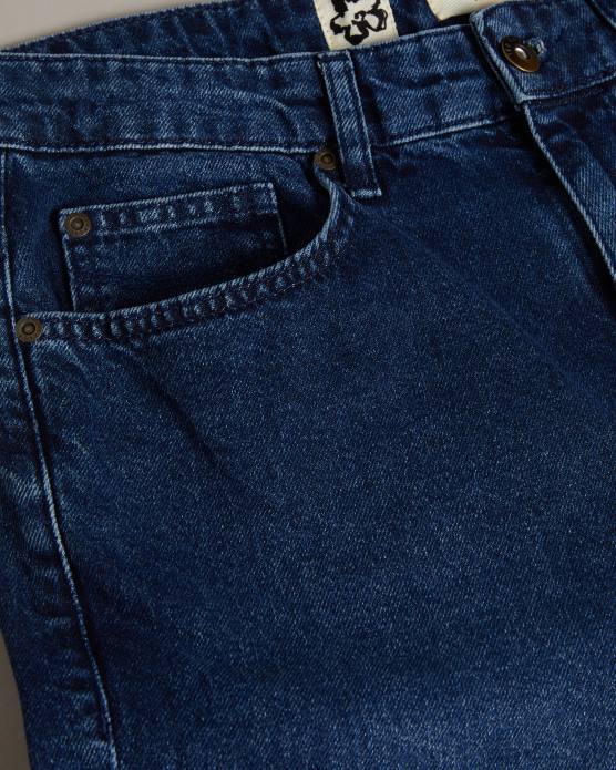 Ted Baker Hommes 60VD1438 vêtements jean strtfo à jambe slim bleu moyen