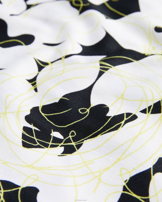 Ted Baker Hommes 60VD1257 vêtements altun - chemise à manches courtes et imprimé floral jaune clair