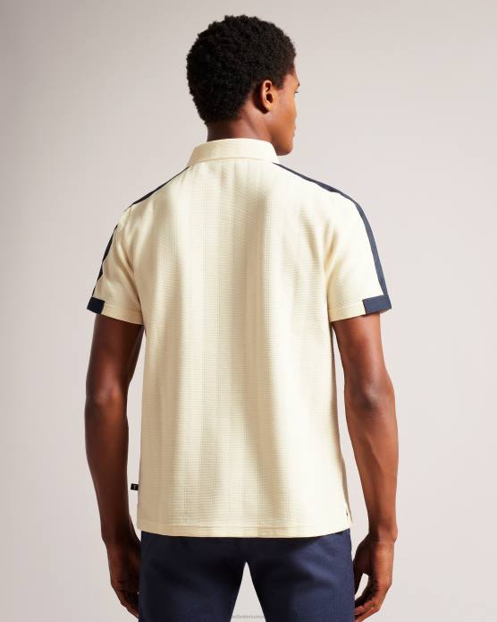 Ted Baker Hommes 60VD1272 vêtements abloom polo à manches courtes avec zip naturel