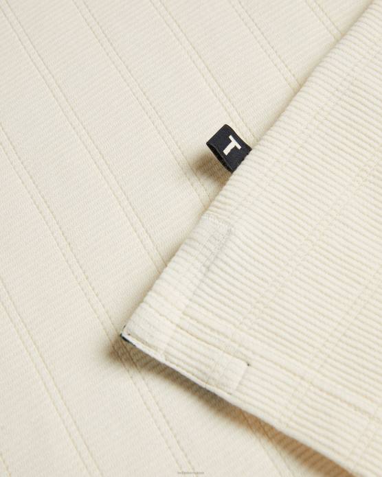 Ted Baker Hommes 60VD1272 vêtements abloom polo à manches courtes avec zip naturel