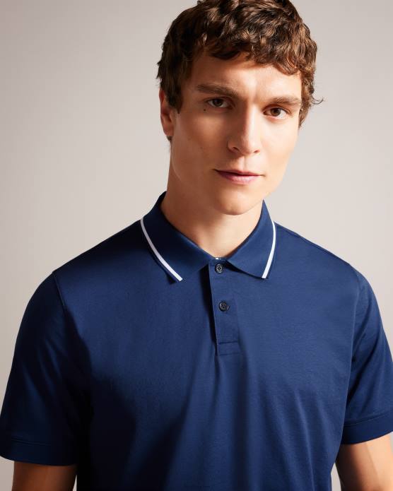 Ted Baker Hommes 60VD1274 vêtements polo à manches courtes allard bleu marine