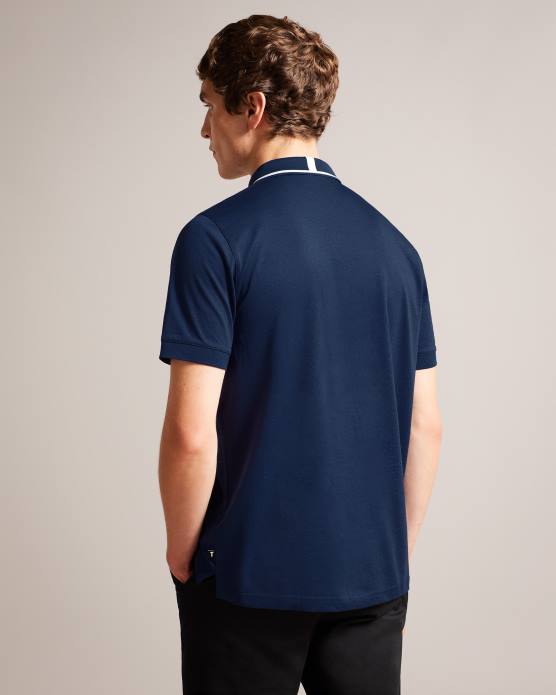 Ted Baker Hommes 60VD1274 vêtements polo à manches courtes allard bleu marine