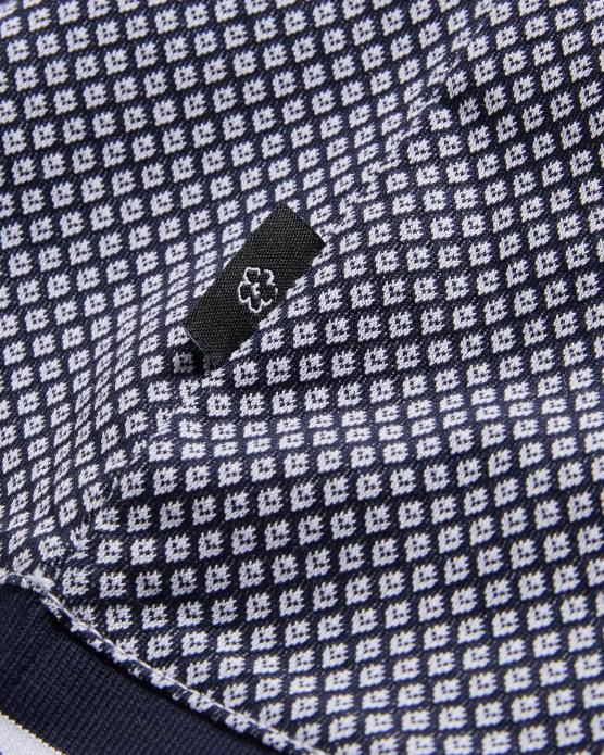 Ted Baker Hommes 60VD1322 vêtements affric polo régulier à manches courtes texturé géo marine