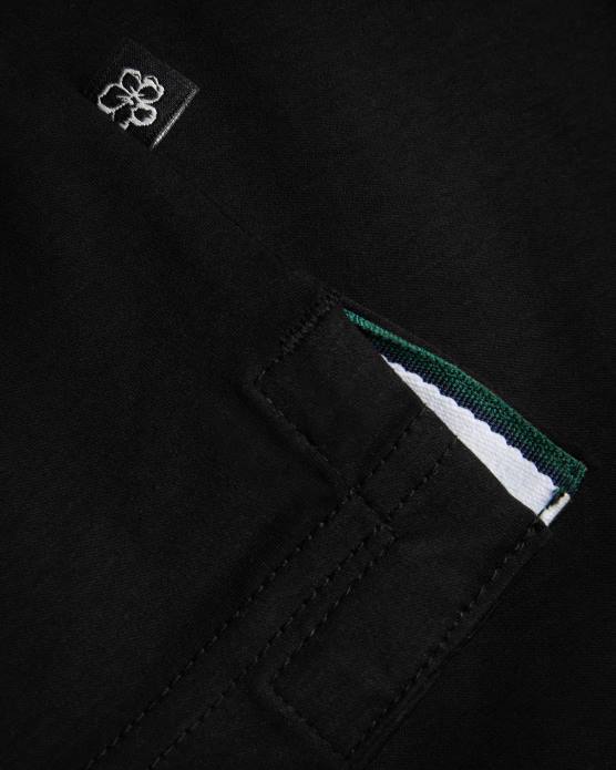 Ted Baker Hommes 60VD1329 vêtements Zeiter - Polo coupe slim à manches courtes noir