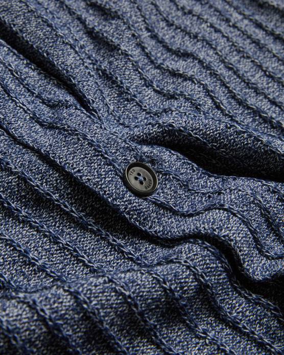 Ted Baker Hommes 60VD1357 vêtements polo tricoté à manches courtes proof marine