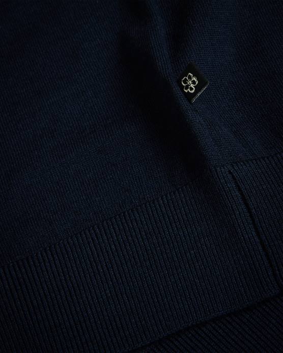 Ted Baker Hommes 60VD1367 vêtements Polo à manches courtes et bordure rayée Pierrot marine