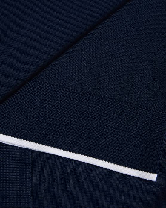 Ted Baker Hommes 60VD1373 vêtements polo en rayonne à manches courtes Stortfo marine