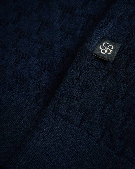 Ted Baker Hommes 60VD1409 vêtements t-shirt cousu à manches courtes hanam marine