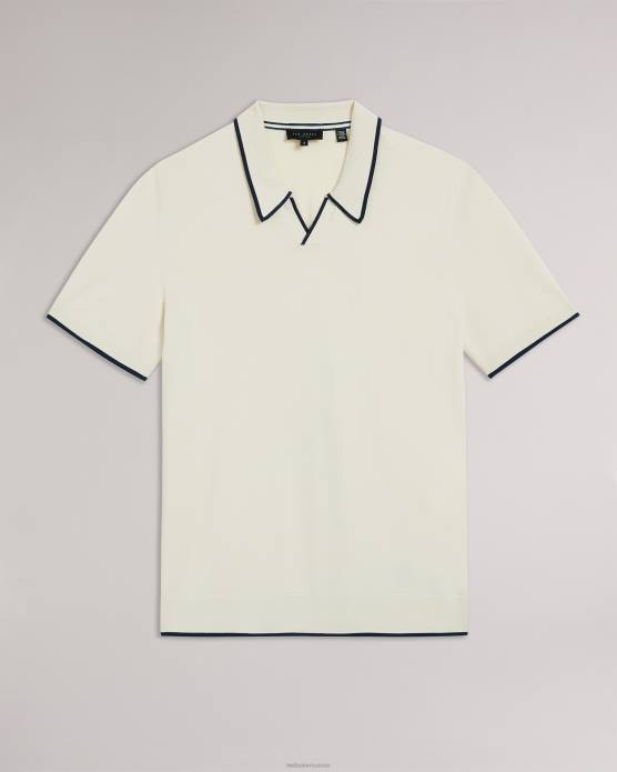 Ted Baker Hommes 60VD1502 vêtements polo en rayonne à manches courtes Stortfo pierre