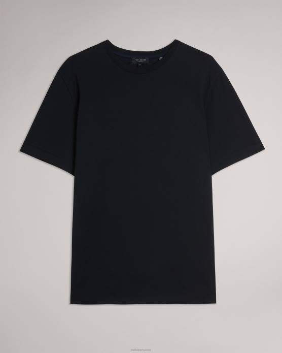 Ted Baker Hommes 60VD1513 vêtements Tywinn - T-shirt uni coupe classique à manches courtes noir