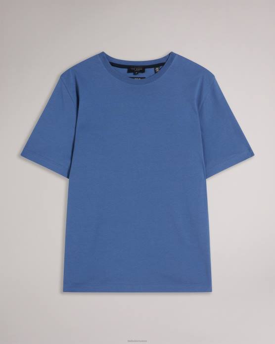 Ted Baker Hommes 60VD1531 vêtements Tywinn - T-shirt uni coupe classique à manches courtes bleu