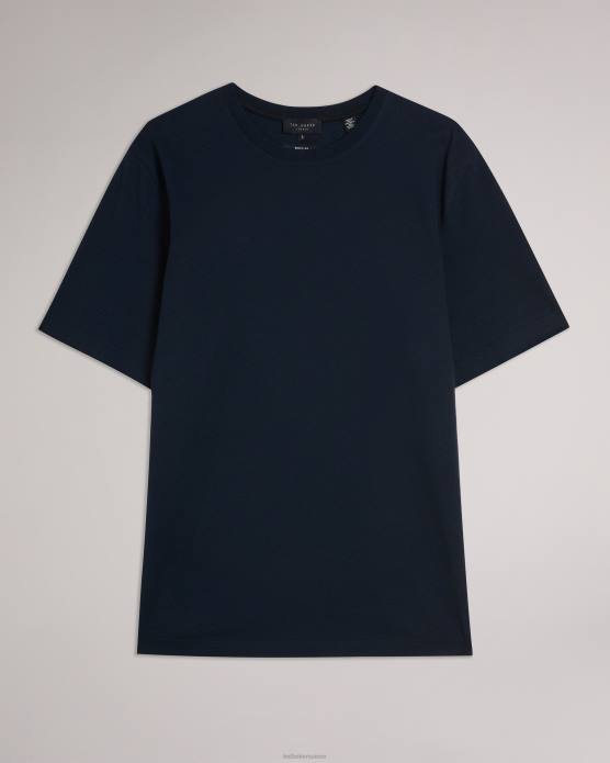 Ted Baker Hommes 60VD1561 vêtements Tywinn - T-shirt uni coupe classique à manches courtes marine
