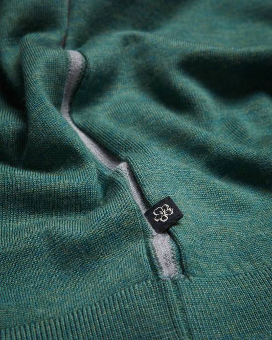 Ted Baker Hommes 60VD1581 vêtements polo en laine à manches courtes mondsey vert