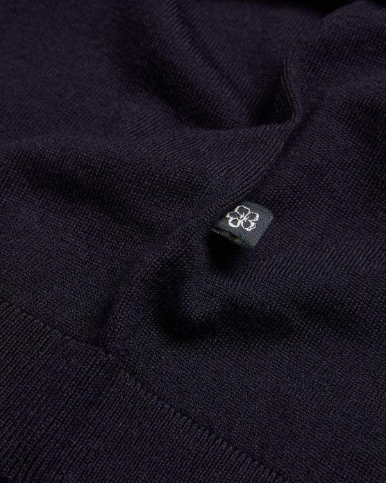 Ted Baker Hommes 60VD1591 vêtements t-shirt tricoté à manches courtes senti marine