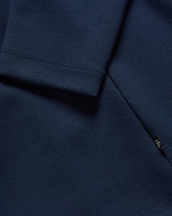 Ted Baker Hommes 60VD1305 vêtements Veller - Pull coupe slim à manches longues et demi-zip marine