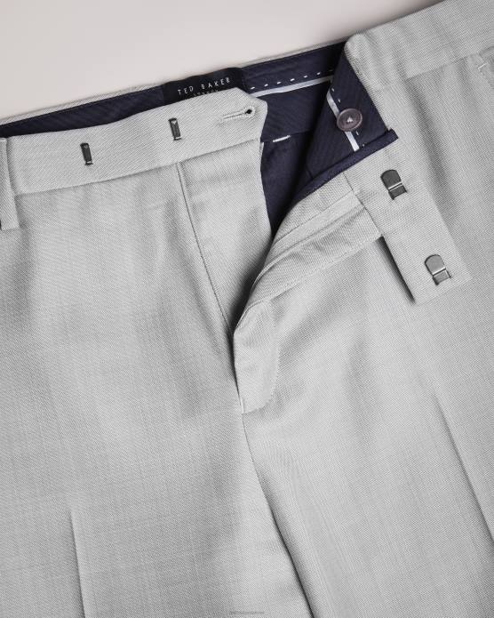 Ted Baker Hommes 60VD1411 vêtements pantalon slim en laine byront gris clair
