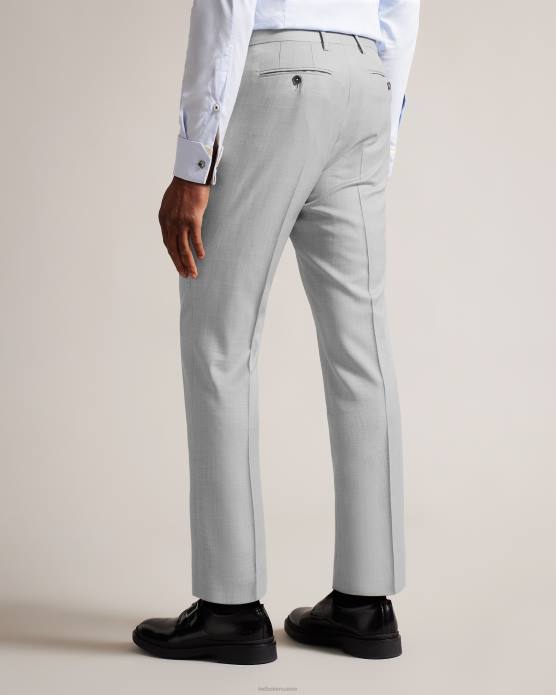 Ted Baker Hommes 60VD1411 vêtements pantalon slim en laine byront gris clair
