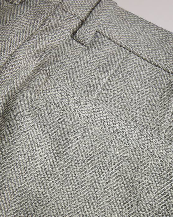 Ted Baker Hommes 60VD1419 vêtements lucciat pantalon slim à chevrons gris