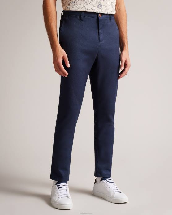Ted Baker Hommes 60VD1434 vêtements baren - Irvine - Pantalon texturé coupe marine