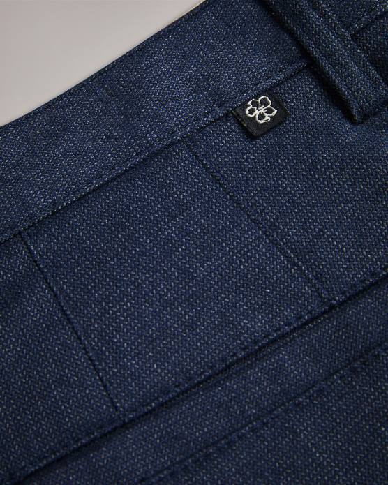 Ted Baker Hommes 60VD1434 vêtements baren - Irvine - Pantalon texturé coupe marine