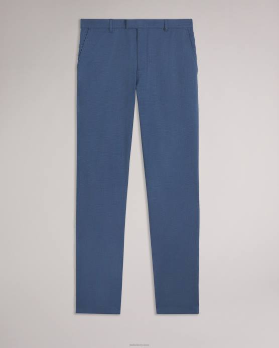 Ted Baker Hommes 60VD1437 vêtements portmay - pantalon slim pied-de-poule marine
