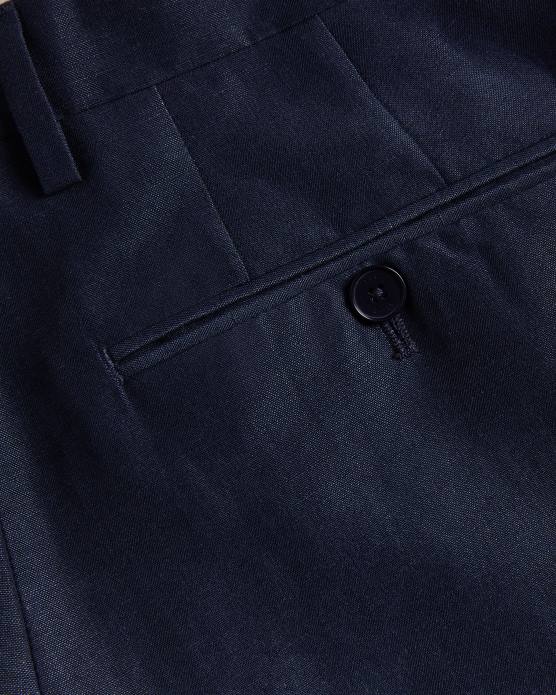 Ted Baker Hommes 60VD1469 vêtements pantalon slim fit en laine et lin lancet marine