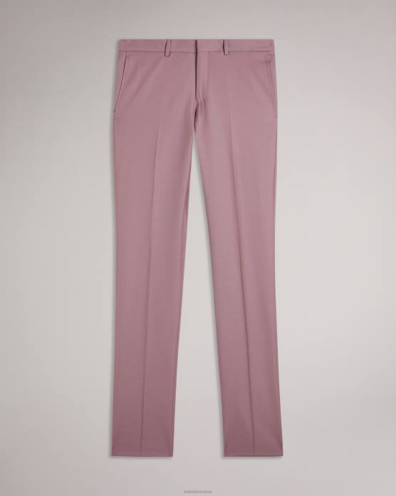 Ted Baker Hommes 60VD1552 vêtements pantalon de costume en pure laine ignacet rose