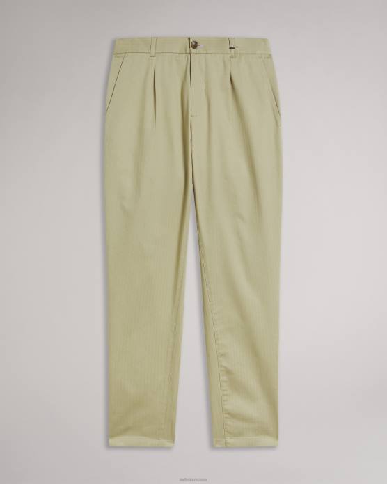 Ted Baker Hommes 60VD1567 vêtements bossar pantalon coupe classique à chevrons naturel