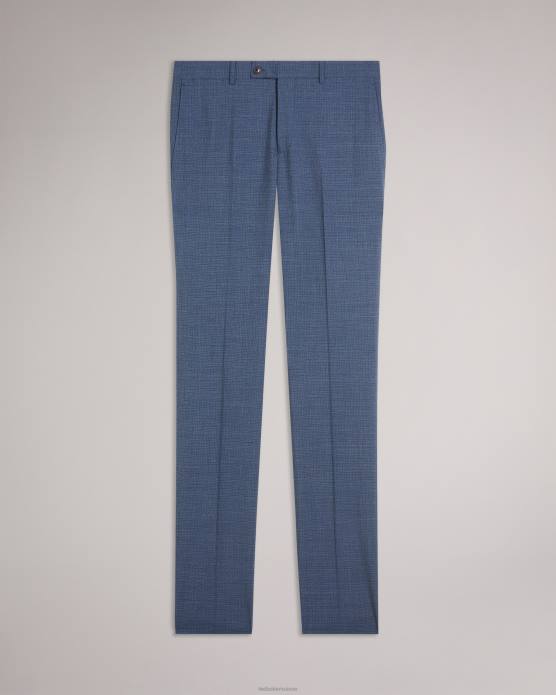 Ted Baker Hommes 60VD1584 vêtements pantalon de costume en tweed bleu marine raitht marine