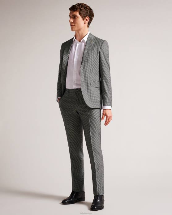 Ted Baker Hommes 60VD1588 vêtements jvct - pantalon de costume à carreaux mono noir