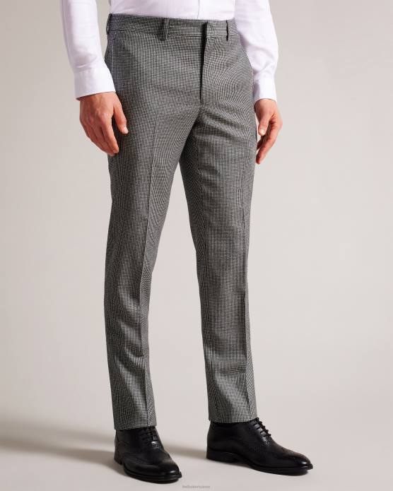 Ted Baker Hommes 60VD1588 vêtements jvct - pantalon de costume à carreaux mono noir