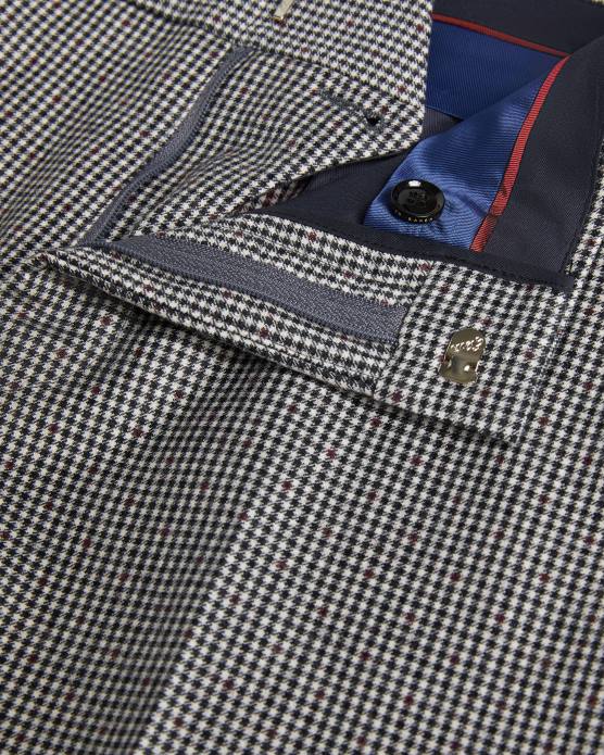 Ted Baker Hommes 60VD1588 vêtements jvct - pantalon de costume à carreaux mono noir