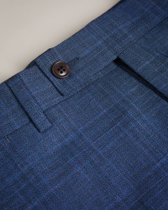 Ted Baker Hommes 60VD1594 vêtements pantalon de costume à carreaux bleu marine drydent marine