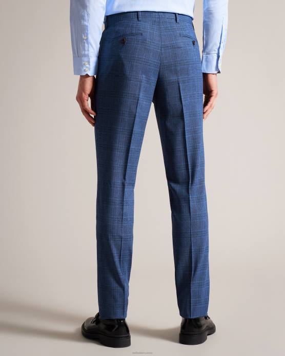 Ted Baker Hommes 60VD1594 vêtements pantalon de costume à carreaux bleu marine drydent marine