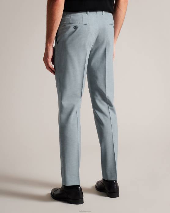 Ted Baker Hommes 60VD1617 vêtements Benonts - Pantalon de costume en laine mélangée gris clair