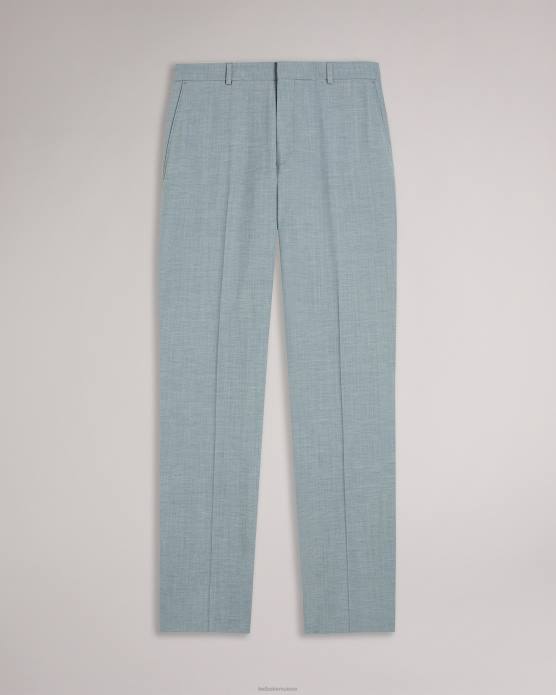 Ted Baker Hommes 60VD1617 vêtements Benonts - Pantalon de costume en laine mélangée gris clair