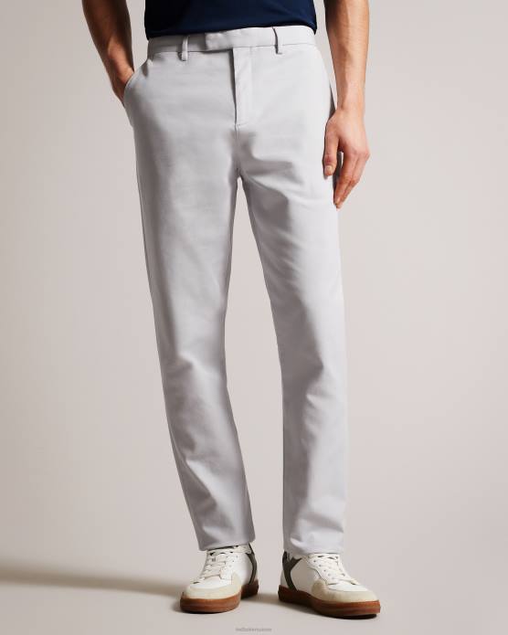 Ted Baker Hommes 60VD1382 vêtements Lenard Irvine - Pantalon chino élégant coupe slim gris clair