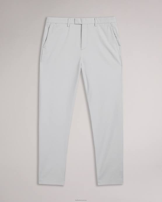 Ted Baker Hommes 60VD1382 vêtements Lenard Irvine - Pantalon chino élégant coupe slim gris clair