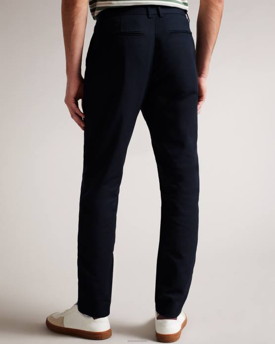 Ted Baker Hommes 60VD1383 vêtements Lenard Irvine - Pantalon chino élégant coupe slim marine