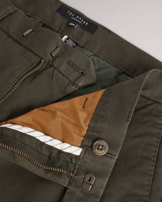 Ted Baker Hommes 60VD1401 vêtements chino slim genay kaki