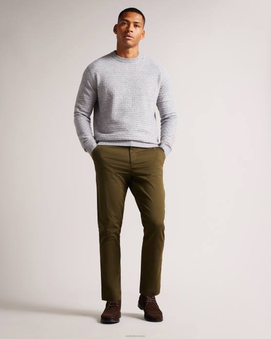 Ted Baker Hommes 60VD1556 vêtements genbee - chino décontracté et décontracté kaki