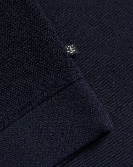 Ted Baker Hommes 60VD1292 vêtements sanot - pull à manches longues et col cheminée marine