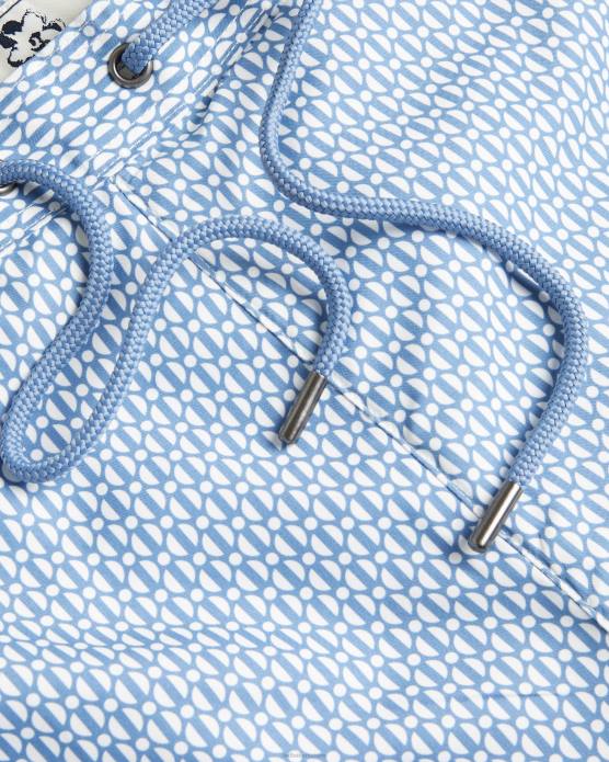 Ted Baker Hommes 60VD1315 vêtements popov - short de bain géométrique bleu foncé