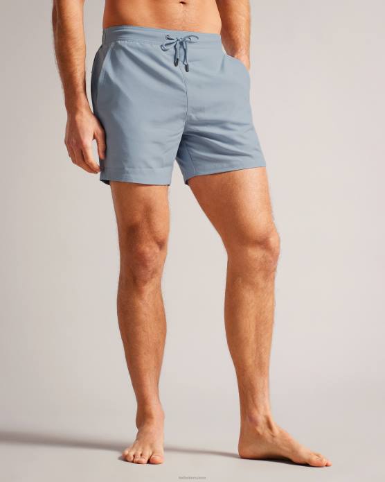Ted Baker Hommes 60VD1394 vêtements short de bain uni Hiltree bleu moyen