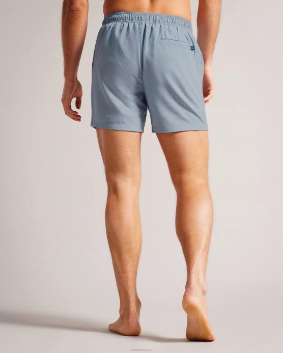 Ted Baker Hommes 60VD1394 vêtements short de bain uni Hiltree bleu moyen