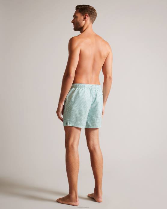 Ted Baker Hommes 60VD1414 vêtements popov - short de bain géométrique menthe