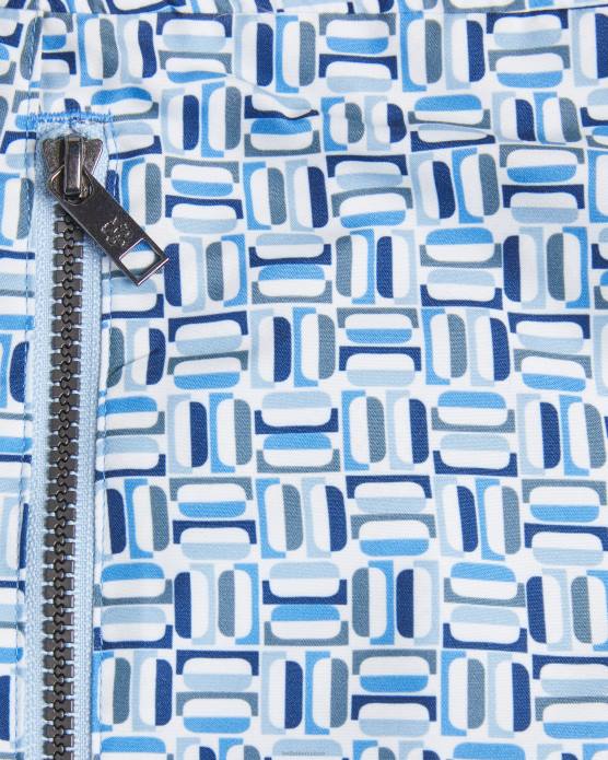 Ted Baker Hommes 60VD1418 vêtements short de bain géométrique crabbe bleu