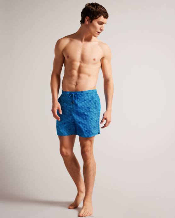 Ted Baker Hommes 60VD1432 vêtements renshaw - short de bain à imprimé papillon bleu
